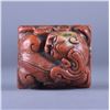 Image 3 : Chinese Red Shoushan Carved Seal Surmounted Lion
