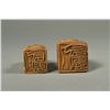 Image 4 : Pair Hardstone Seals of Reading Scholar & Frog