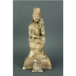 Korean Marble Koryo Dynasty Buddha w/ Catalogue