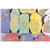 Image 3 : Antique Set of Ten Chinese Ink Stones Marked