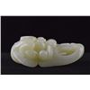 Image 3 : Chinese Qing Hetian White Jade Carved Mask
