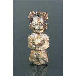 Chinese Old Jade Carved Woman