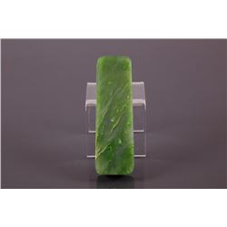 Fine Translucent Flower Green Jade Paper Weight