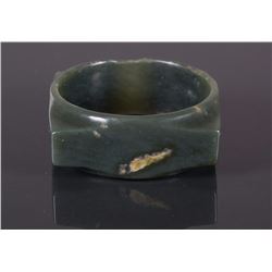 Chinese Green Jade Carved Cong