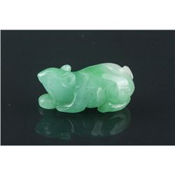 Chinese Green Jadeite Toggle