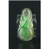Image 2 : Chinese Translucent Green Jadeite Pendant