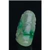 Image 2 : Chinese Two Tone Icy Jadeite Pendant Carved Bat