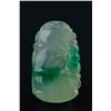 Image 3 : Chinese Two Tone Icy Jadeite Pendant Carved Bat