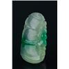 Image 4 : Chinese Two Tone Icy Jadeite Pendant Carved Bat