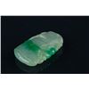 Image 5 : Chinese Two Tone Icy Jadeite Pendant Carved Bat