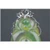 Image 4 : Chinese Apple Green Jadeite Pendant 18K Gold