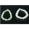 Image 1 : 2 Pc Jadeite and Hardstone Bead Bracelets