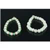 Image 2 : 2 Pc Jadeite and Hardstone Bead Bracelets