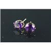 Image 2 : 14kt Gold Amethyst Earrings Appraised $790