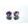 Image 4 : 14kt Gold Amethyst Earrings Appraised $790
