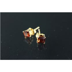 14kt Gold Garnet Earrings Retail $210