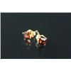Image 2 : 14kt Gold Garnet Earrings Retail $210