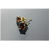 Image 3 : 14kt Gold Garnet Earrings Retail $210