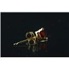 Image 4 : 14kt Gold Garnet Earrings Retail $210