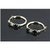 Image 2 : 9kt Gold Sapphire&Diamond Hoop Earring CRV $1009