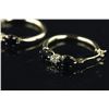Image 3 : 9kt Gold Sapphire&Diamond Hoop Earring CRV $1009