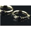 Image 4 : 9kt Gold Sapphire&Diamond Hoop Earring CRV $1009
