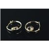 Image 1 : 10kt Gold CZ ‘Dolphin’ Hoop Earrings Retail $350