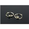 Image 5 : 10kt Gold CZ ‘Dolphin’ Hoop Earrings Retail $350