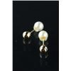 Image 1 : 10kt Gold Reversible 2 in1 Pearl Earrings $290