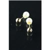 Image 2 : 10kt Gold Reversible 2 in1 Pearl Earrings $290