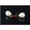 Image 1 : 14kt Gold Ruby (0.27ct) Earrings Retail $360