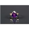 Image 1 : Chinese Purple Sapphire 14k Gold Ring
