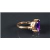 Image 3 : Chinese Purple Sapphire 14k Gold Ring