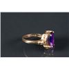Image 4 : Chinese Purple Sapphire 14k Gold Ring