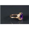 Image 5 : Chinese Purple Sapphire 14k Gold Ring