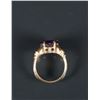 Image 7 : Chinese Purple Sapphire 14k Gold Ring