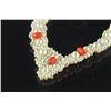 Image 2 : Chinese White Pearl w/ Coral Necklace