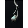 Image 2 : Sterling Silver Opal Pendant Necklace CRV $550