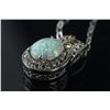 Image 3 : Sterling Silver Opal Pendant Necklace CRV $550
