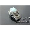 Image 5 : Sterling Silver Opal Pendant Necklace CRV $550