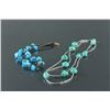 Image 2 : 2Pc Tibet Turquoise & Silver Chain Necklace
