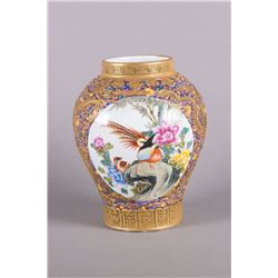 Chinese Famille Rose Porcelain Jar Qianlong MK