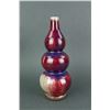 Image 2 : Chinese Triple Guard Flam Be Red Porcelain Vase