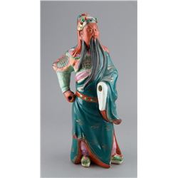 Chinese Porcelain Figure of Guan Gong