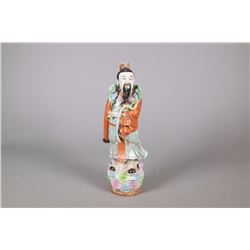 Chinese Qing Period Porcelain Fu Figure