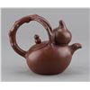 Image 2 : Fine Chinese Zisha Gourd Form Teapot Stamped