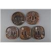 Image 1 : Five Pieces of Japanese Sword Tsuba