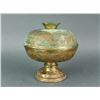 Image 1 : Chinese Gilt Bronze Stem Bowl with Cover
