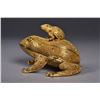 Image 1 : Chinese Gold Jeweled Gold Coloured Frog Box