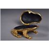 Image 3 : Chinese Gold Jeweled Gold Coloured Frog Box